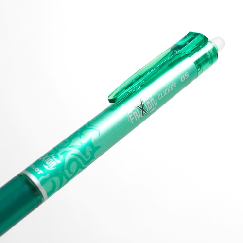 Pilot, Rollerball/Ballpoint, Art & School, Frixion, Ball, Clicker, Retractable, Extra-Fine, 82375, Green